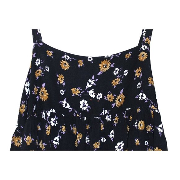 Urban Outfitters Black and Gold Floral Midi Dress - Picture 5 of 12